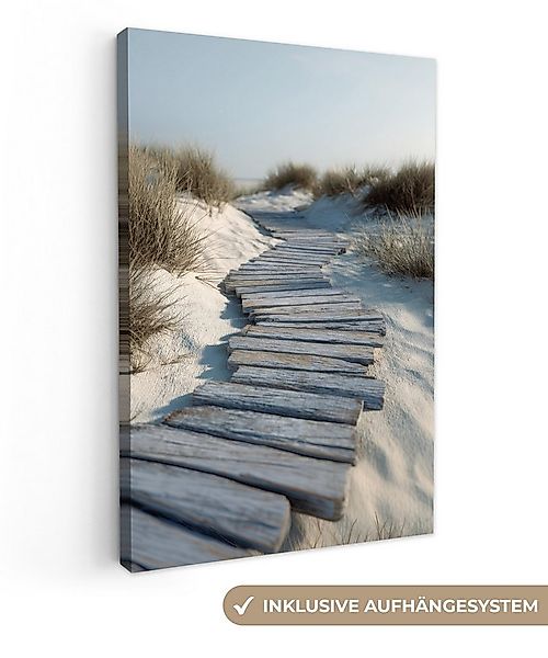 OneMillionCanvasses® Leinwandbild Pfad - Regale - Dünen - Gras, Fotodruck ( günstig online kaufen