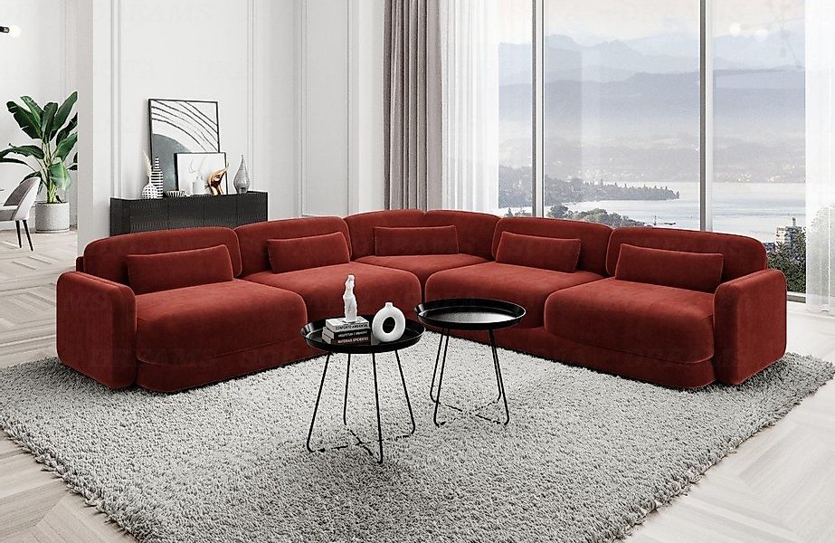 Sofa Dreams Ecksofa Polster Ecksofa Stoff Modern Eck Couch Eckcouch Valenci günstig online kaufen