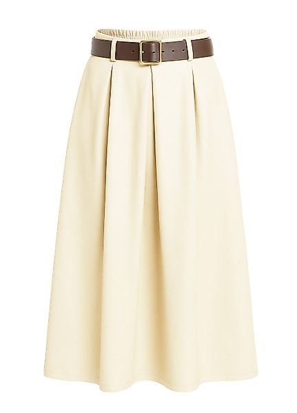 Mississhop Lederimitatrock Damen A-Linien Rock mit günstig online kaufen