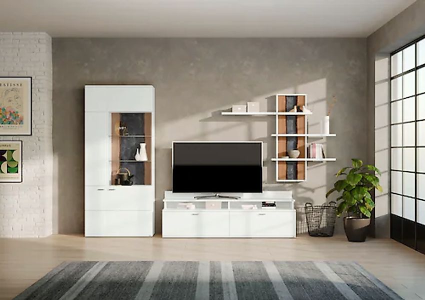 set one by Musterring Wohnwand »TACOMA« Set, 4 Stk. tlg. Typ 01, mit Wandre günstig online kaufen