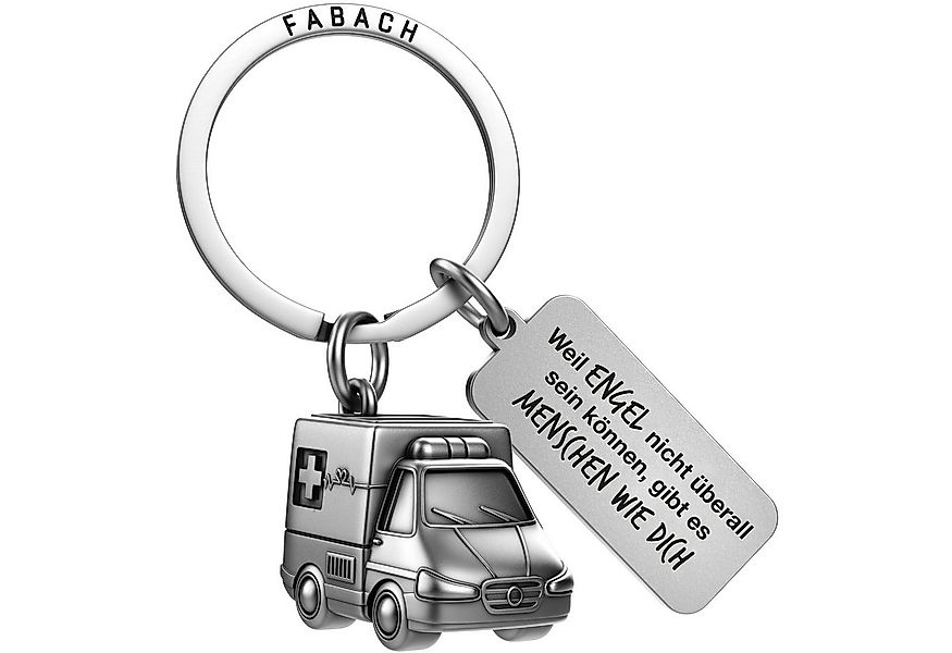 FABACH Schlüsselanhänger Krankenwagen - Glücksbringer für Notfall Mediziner günstig online kaufen