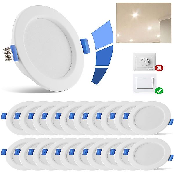 LETGOSPT LED Einbaustrahler 10er Set LED günstig online kaufen