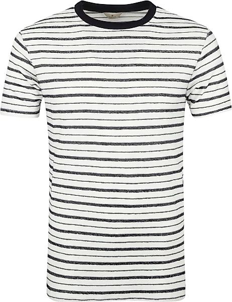 Dstrezzed T Shirt Reversed Streifen Weiß  - Größe XL günstig online kaufen