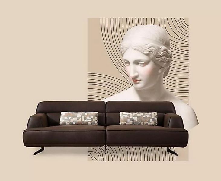 JVmoebel 3-Sitzer Sofa 3 Sitzer Designer Sofa Couch Polster Sofas Stoff Led günstig online kaufen