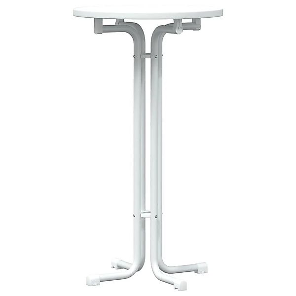 vidaXL Esstisch Weiß Ø60x110 cm Holzwerkstoff und Stahl 4008300 günstig online kaufen
