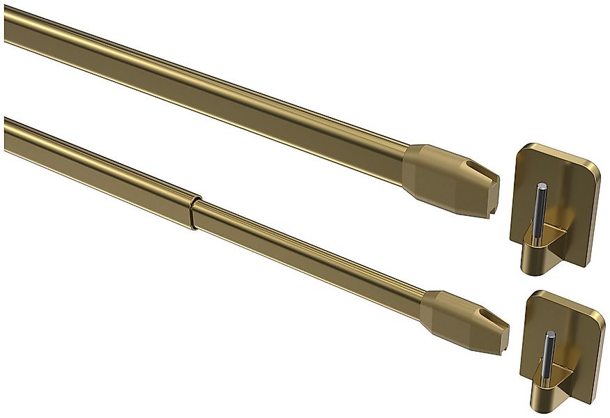 INTERDECO Vitragestange Geno, ausziehbar, Fensterflügel-Montage, Metall, Me günstig online kaufen