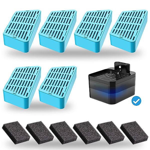BlingBin Trinkbrunnen 6 Stück Kohlefilter Katzenbrunnen günstig online kaufen