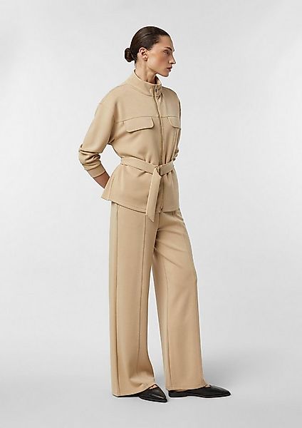 comma Chinos Hose Wide-Leg-Sweathose mit Teilungsnähten günstig online kaufen