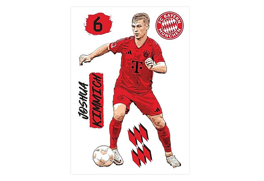 FC Bayern München Wandsticker FC Bayern München Fußball Bilder selbstkleben günstig online kaufen
