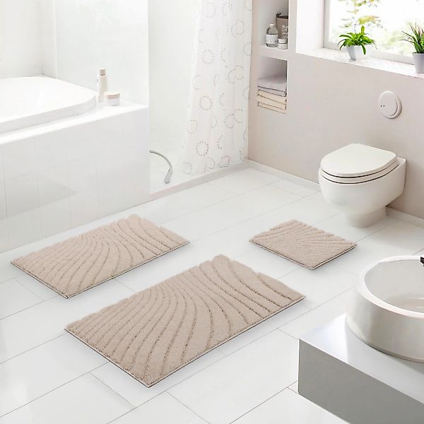 Grund Badematte "Caffi" Höhe 20 mm rutschhemmend beschichtet fußbodenheizun günstig online kaufen