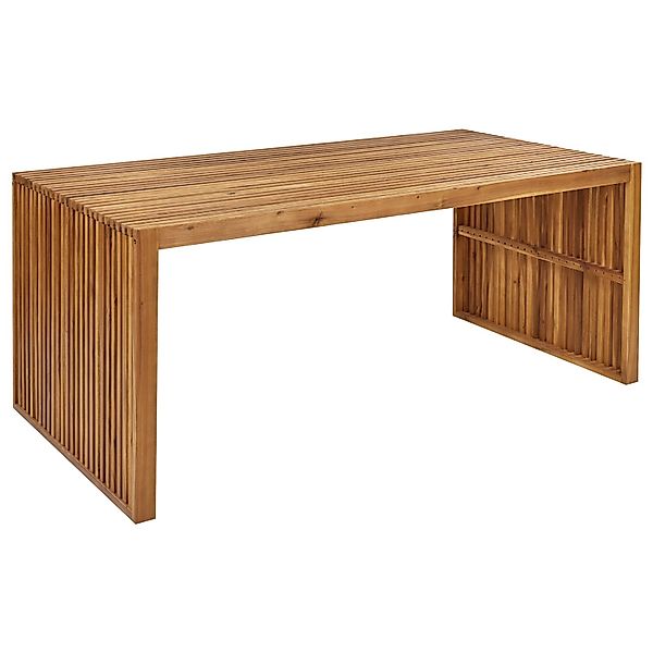 Beliani Gartentisch SULZANO Heller Holzfarbton 180x90x75 günstig online kaufen