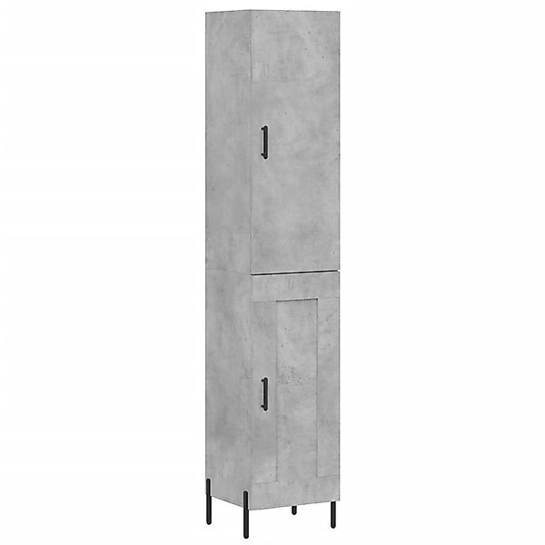 vidaXL Highboard Betongrau 34,5x34x180 cm Holzwerkstoff 3199117 günstig online kaufen