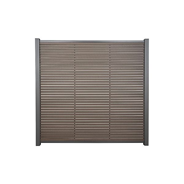 T&J BPC-Steckzaun Hörvig 180 cm x 180 cm Schokobraun-Anthrazit günstig online kaufen