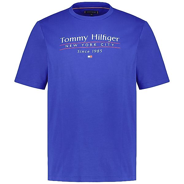 Tommy Hilfiger T-Shirt mit Label-Print Farbe royalblau Größe: 3XL günstig online kaufen
