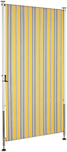 Angerer Freizeitmöbel Klemm-Senkrechtmarkise, gelb/grau, BxH: 120x225 cm günstig online kaufen