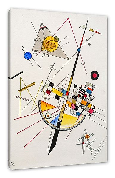 Pixxprint Leinwandbild Wassily Kandinsky - Delikate günstig online kaufen