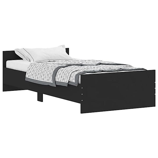 vidaXL Bettgestell Braun Eichen-Optik 100x200 cm Holzwerkstoff Modell 11907 günstig online kaufen