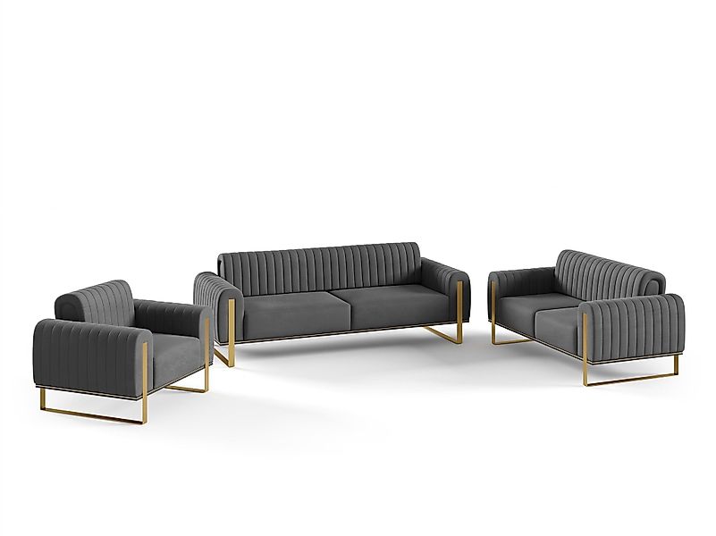 Fun Möbel Polstergarnitur Sofaset Designersofas VALERIE günstig online kaufen