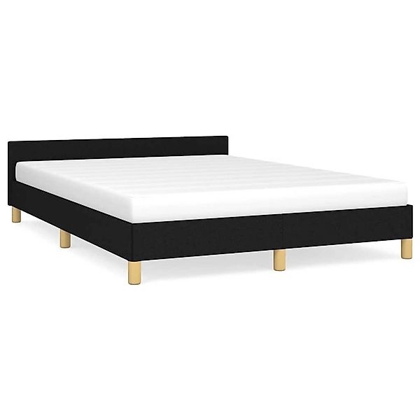 vidaXL Bettgestell ohne Matratze Schwarz 140x190 cm Stoff 347409 günstig online kaufen
