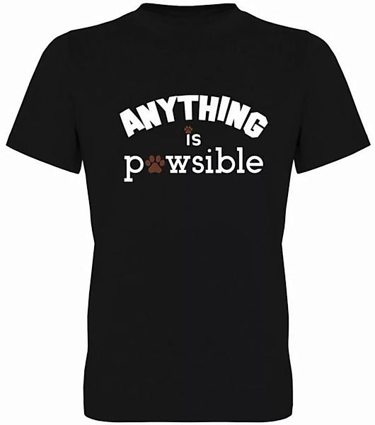 G-graphics T-Shirt Anything is pawsible Herren T-Shirt, mit Frontprint, für günstig online kaufen