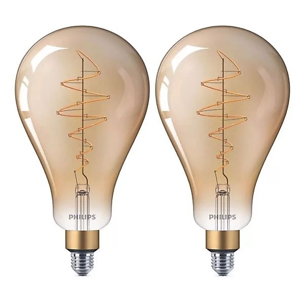 Philips LED Lampe ersetzt 40W, E27 Birne A160, gold, warmweiß, 470 Lumen, d günstig online kaufen