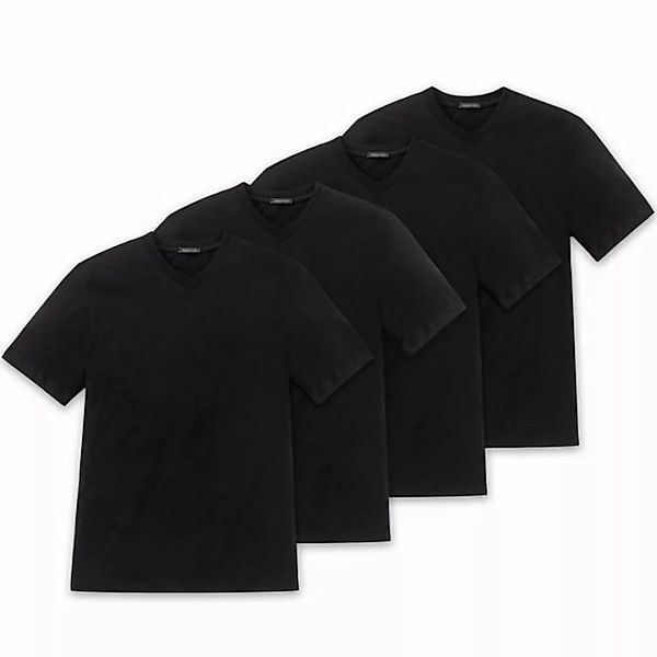 Schiesser T-Shirt Herren American T-Shirt 4er Pack - 1/2 Arm günstig online kaufen