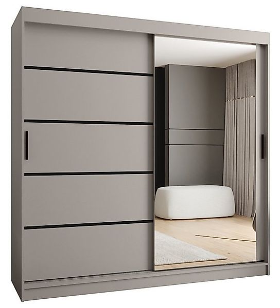 ABIKS MÖBEL Schwebetürenschrank RUBINO V 200 Schlafzimmerschrank mit Schieb günstig online kaufen
