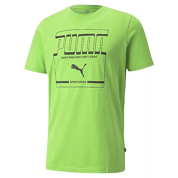 Puma Graphic Kurzarm T-shirt XL Green Flash günstig online kaufen