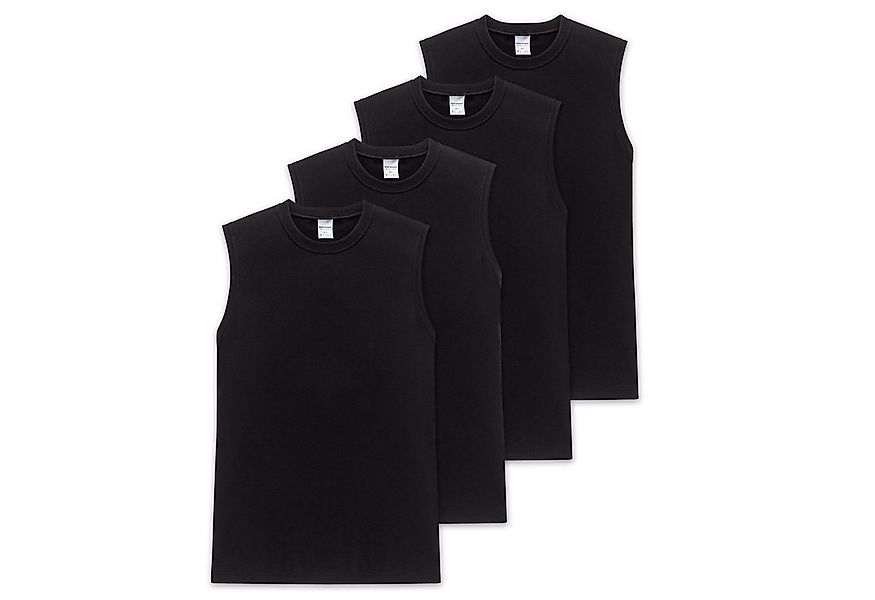 Schiesser Unterhemd Essentials (Mehrpack, 4-St) Muskelshirt ärmellos, im 4e günstig online kaufen