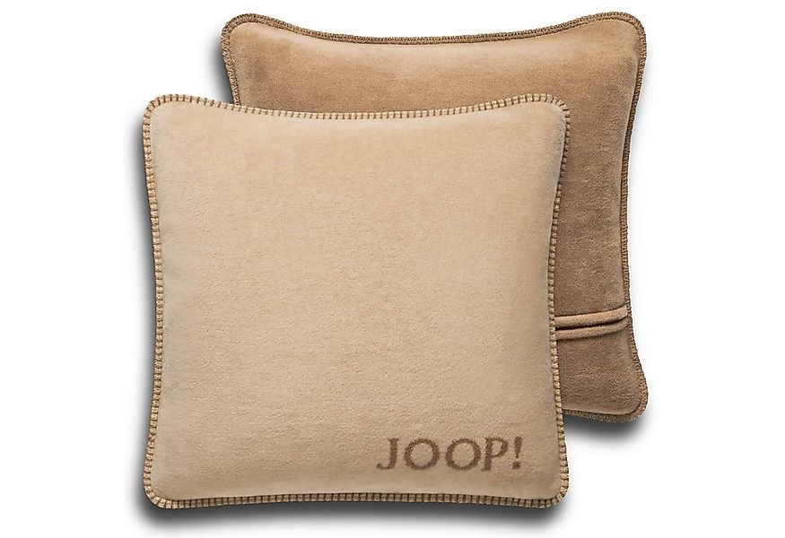 JOOP! Dekokissen Kissenhülle UNI Doubleface 50x50 cm, Joop!-Buchstaben, Wen günstig online kaufen