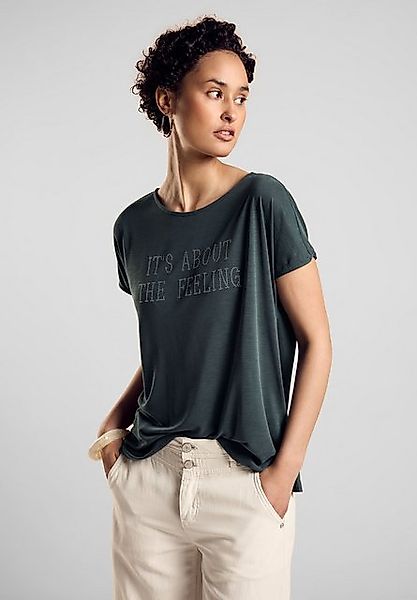 STREET ONE Shirttop mit Schriftzug günstig online kaufen