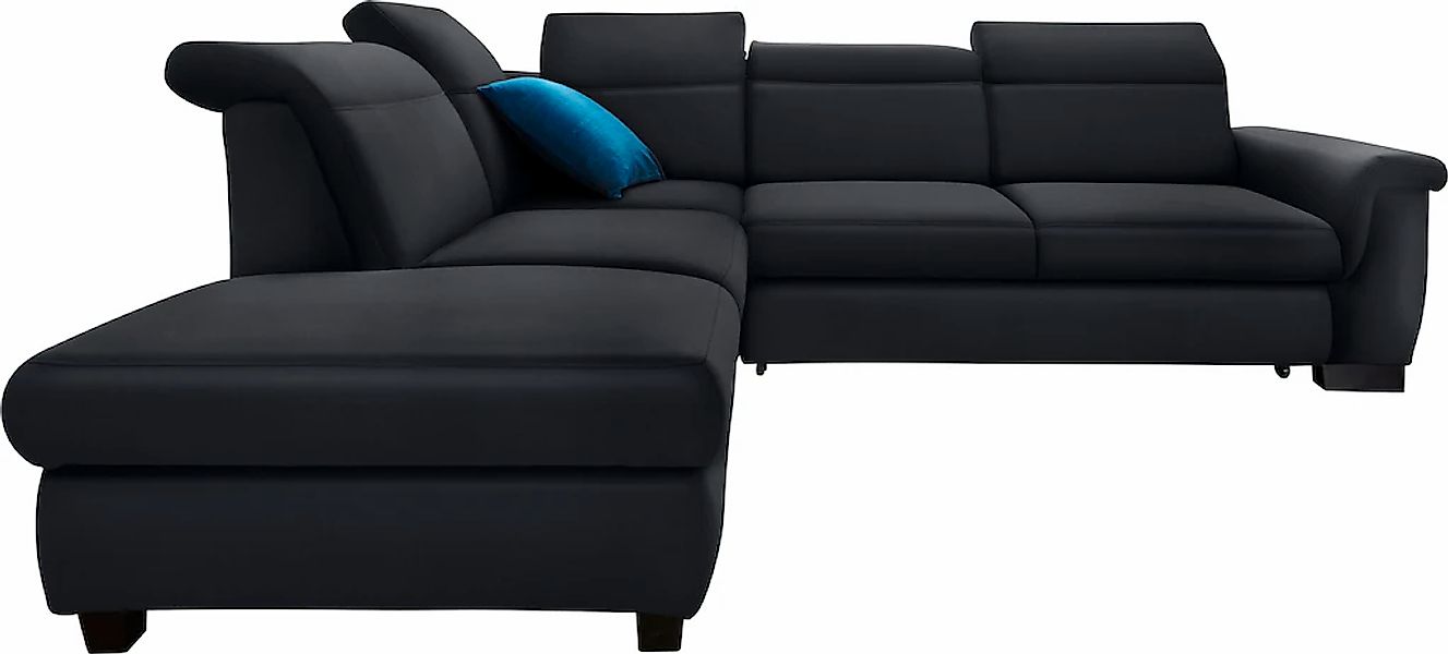 DOMO collection Ecksofa "Sully L-Form", wahlweise mit Bettfunktion und Kopf günstig online kaufen