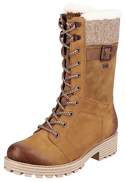 Remonte Winterstiefel, Blockabsatz, Schnürstiefel mit wasserabweisender günstig online kaufen