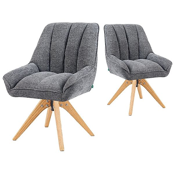 DUBI Möbel Polsterstuhl Mika-Lio 2er-Set, Federkern, günstig online kaufen