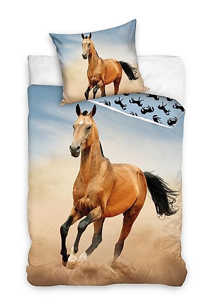 Carbotex Bettwäsche Horses Pferde Bettwäsche 135 günstig online kaufen
