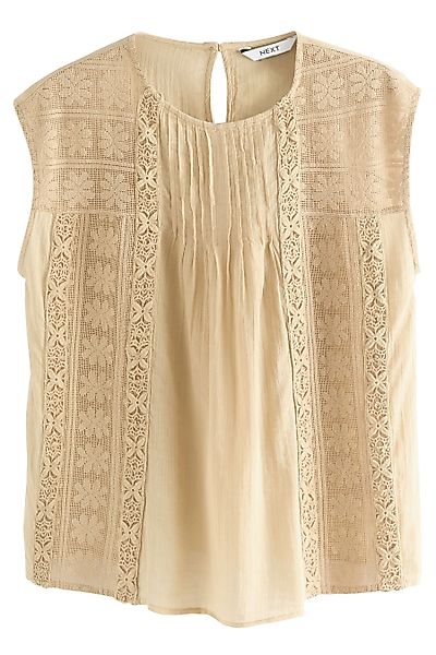 Next Blusentop Ärmellose Bluse mit Biesen, günstig online kaufen