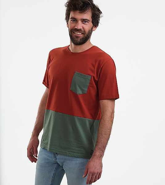 T-shirt Miami Rostbraun-olivgrün Aus Bio-baumwolle günstig online kaufen