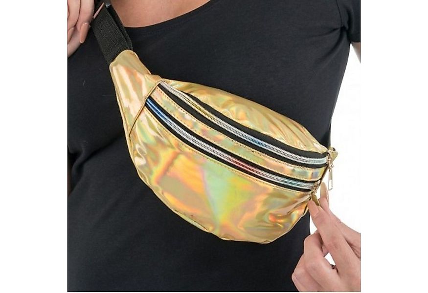 CHAKS Kostüm Bauchtasche, Gold Holografisch günstig online kaufen