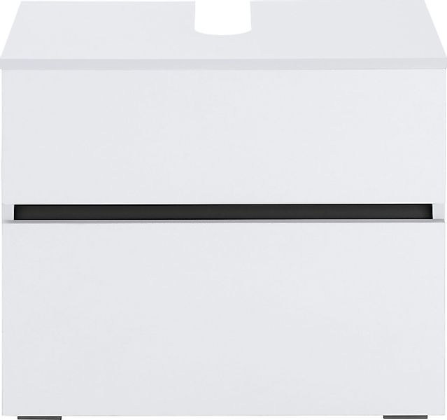 Home affaire Waschbeckenunterschrank Wisla Siphonausschnitt, Push-to-open-F günstig online kaufen