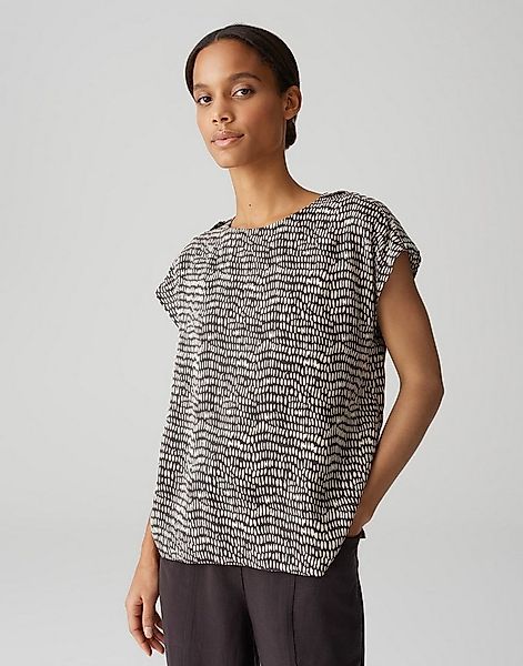 OPUS Kurzarmbluse FERENA SPLASH aus weich fließender Viskose günstig online kaufen