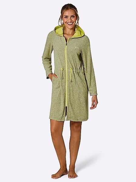 Witt Damenbademantel Bademantel ., Länge ca. 95 cm, Baumwolle, Reißverschlu günstig online kaufen