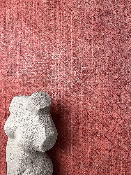 Newroom Vliestapete, Rot Tapete Uni Leicht Glänzend - Unipapete Gold Klassi günstig online kaufen