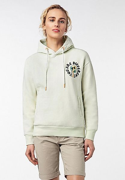 SUBLEVEL Kapuzenpullover mit Gute-Laune-Print Sweater, Kapuzensweatshirt mi günstig online kaufen