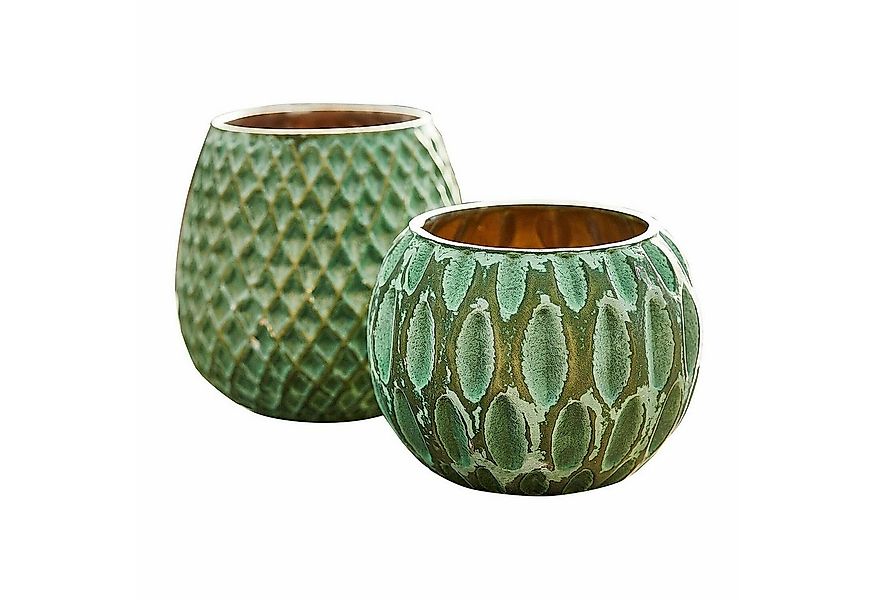 Mirabeau Windlicht Windlicht 2er Set Xerice grün (2er Set, 2er Set) günstig online kaufen