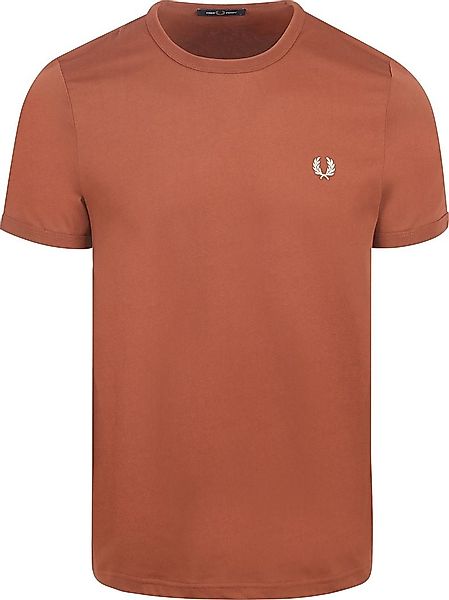 Fred Perry Ringer T-Shirt Braun S54 - Größe S günstig online kaufen