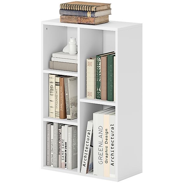 HOMCOM Bücherregal, Standregal mit Ebenen, Aufbewahrungsregal, Küchenregal günstig online kaufen