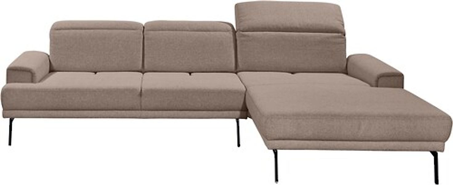 Musterring Ecksofa »MR 4580«, mit Kopf- und Sitztiefenverstellung, Metallfu günstig online kaufen