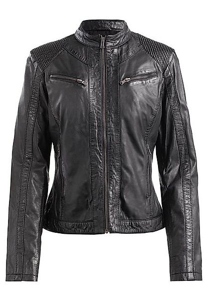 CBL Lederjacke MQ-43708 mit stehkragen günstig online kaufen