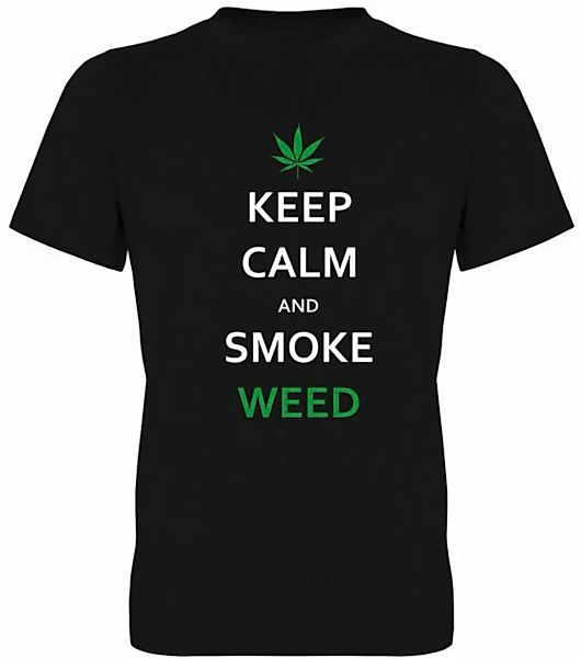 G-graphics T-Shirt Keep calm and smoke Weed Herren T-Shirt, mit Frontprint, günstig online kaufen