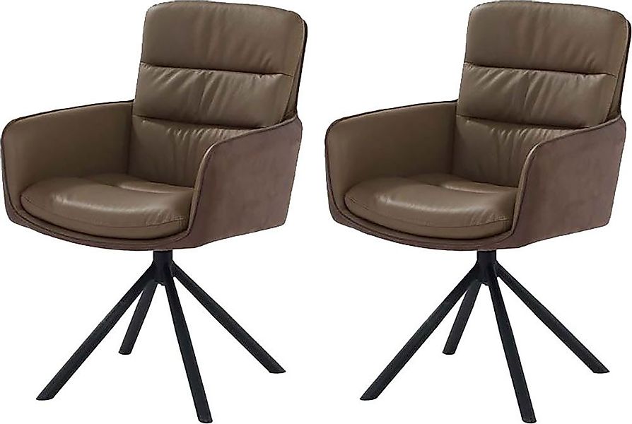 Jockenhöfer Gruppe Drehstuhl "Audrey" (Set) 2 Stk.Echtleder, inklusive Dreh günstig online kaufen